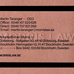 Brand Identity For Morris Law cover image