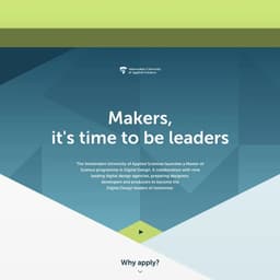 Amsterdam University Of Applied Sciences - Momkai Design Agency design work cover image