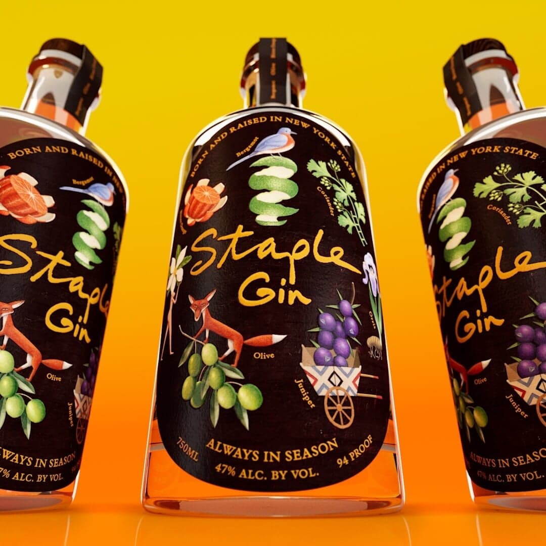 Brand Identity For Staple Gin