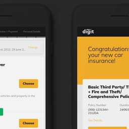 User Experience Design For Digit Insurance cover image