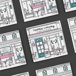 Illustrated Coloring Book For Tea Trunk cover image