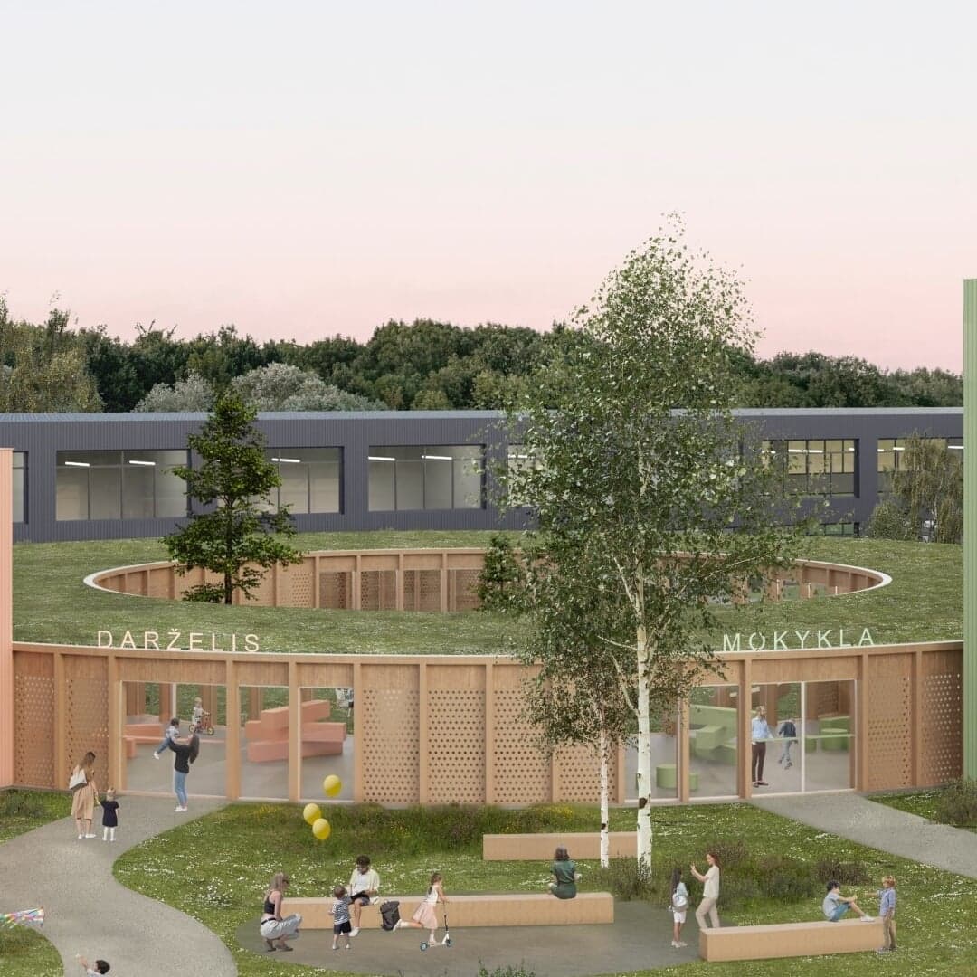 Architectural Proposal For Two Schools In Vilnius