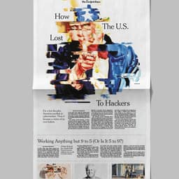 Concept And Cover Design For The New York Times Cyberwarfare Feature cover image