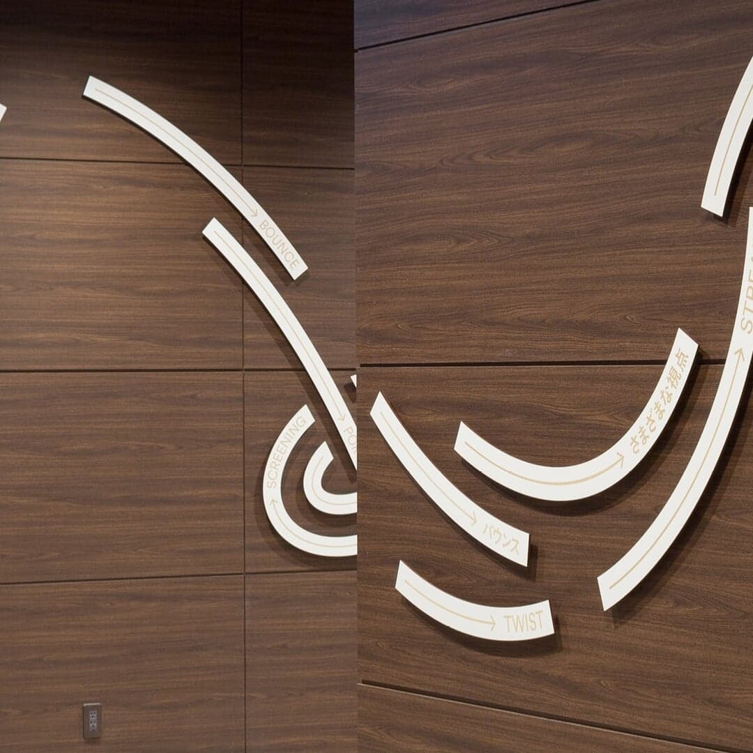 Typographic Installation For Flag Studio Osaka