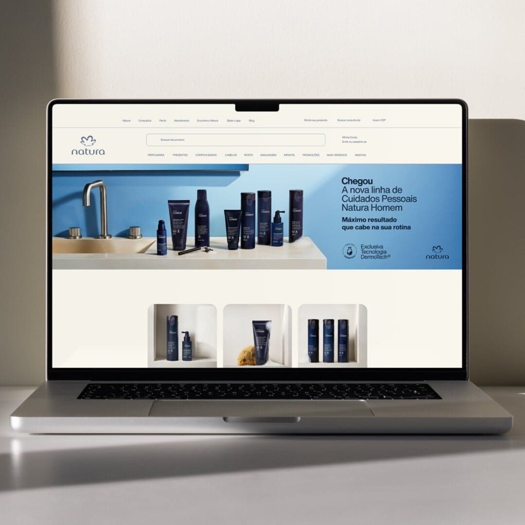 Brand Identity For Natura Homem Personal Care