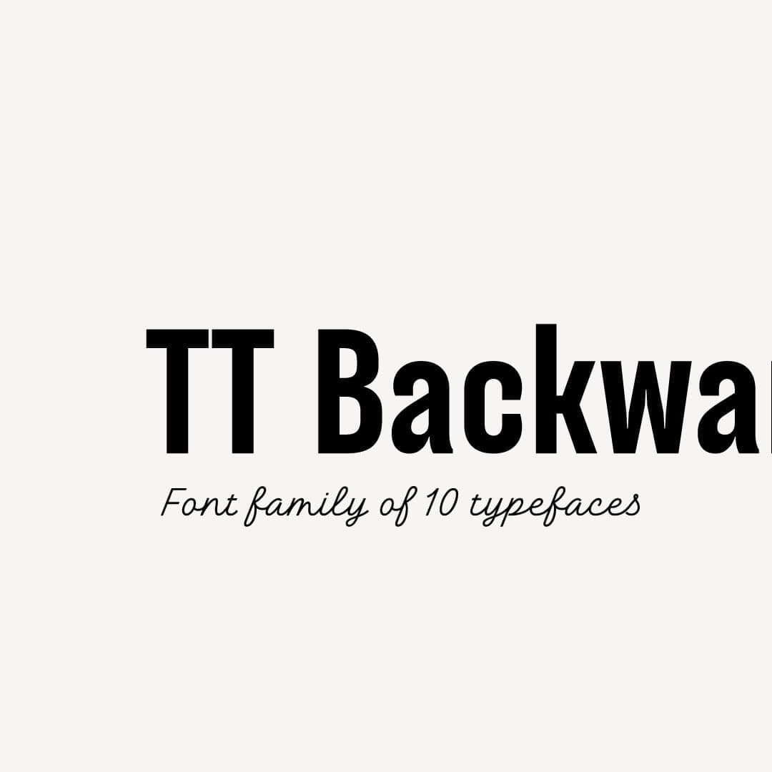 Experimental Typeface Design For Tt Backwards