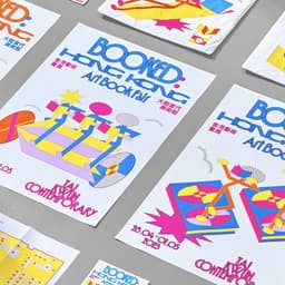 Visual Identity For Booked: Hong Kong Art Book Fair cover image