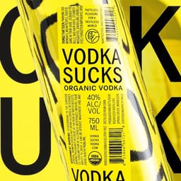 Brand Identity For Vodka Sucks Vodka cover image