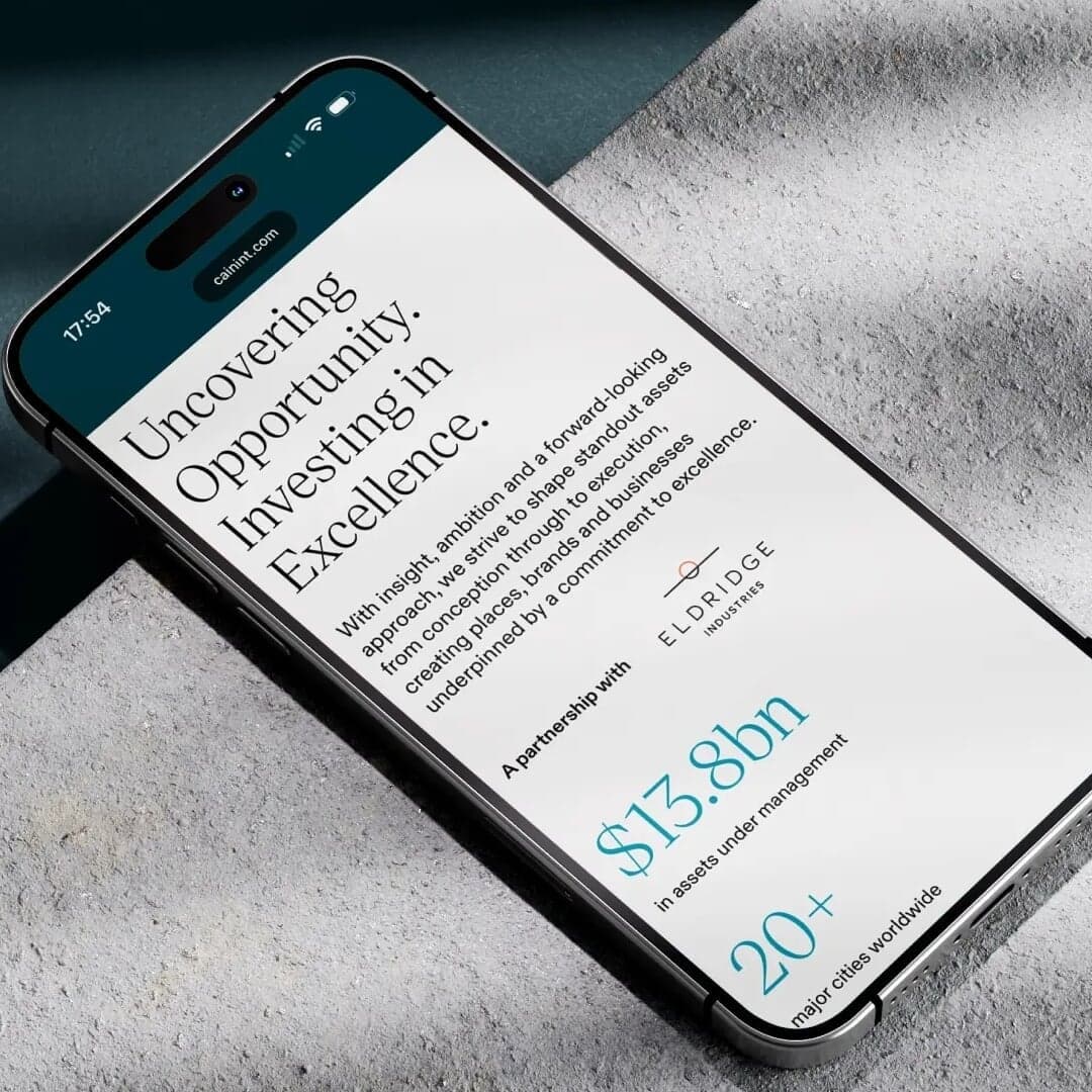 Brand Identity And Digital Design For Cain Investment Management