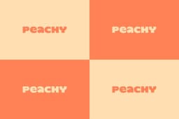 Brand Identity And Packaging For Peachy Smoothie And Ice Cream Shop - thumbnail 2