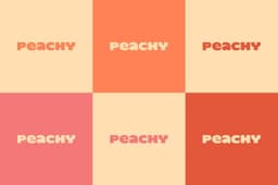 Brand Identity And Packaging For Peachy Smoothie And Ice Cream Shop - thumbnail 3