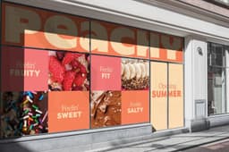 Brand Identity And Packaging For Peachy Smoothie And Ice Cream Shop - thumbnail 8