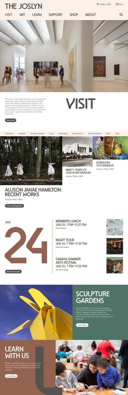 Website Design And Development For The Joslyn - thumbnail 4
