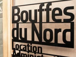 Exterior Signage For Théâtre Des Bouffes Du Nord - thumbnail 4