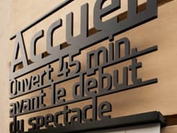 Exterior Signage For Théâtre Des Bouffes Du Nord - thumbnail 5