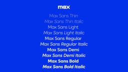 Custom Typeface For Max Streaming - thumbnail 4