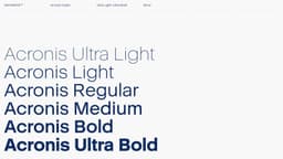 Corporate Typeface Design For Acronis - thumbnail 2