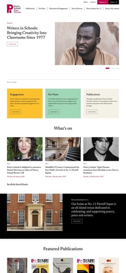 Web Design And Development For Poetry Ireland - thumbnail 3