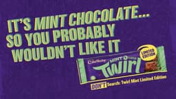 Un-advertising Campaign For Cadbury Twirl Mint - thumbnail 2