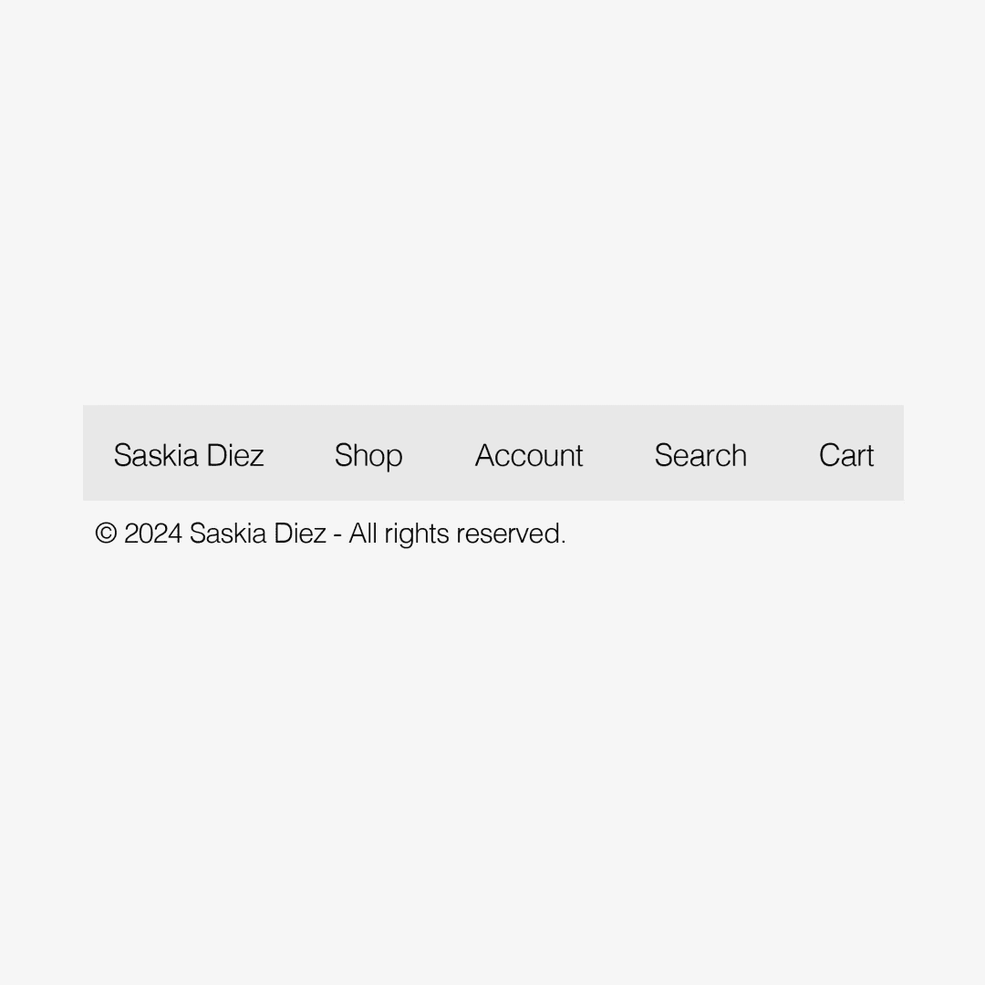 Website Design For Saskia Diez