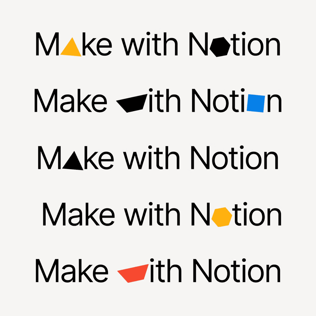 Visual Identity For Make With Notion Conference