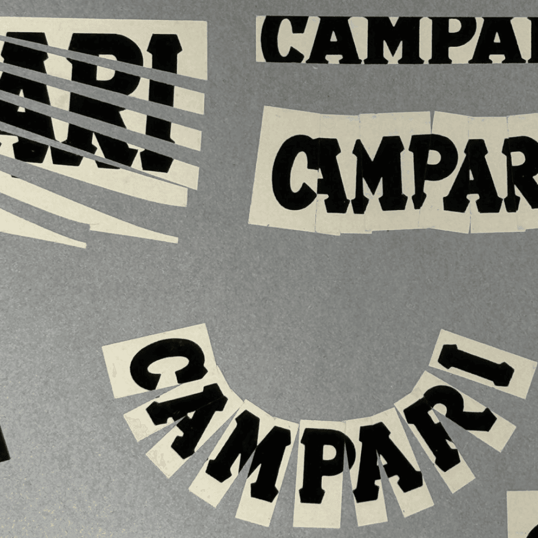 Exhibition Design For Campari Typographic Retrospective
