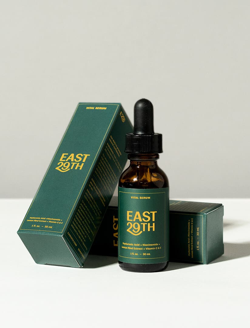 Brand Identity And Packaging For East 29th Skincare