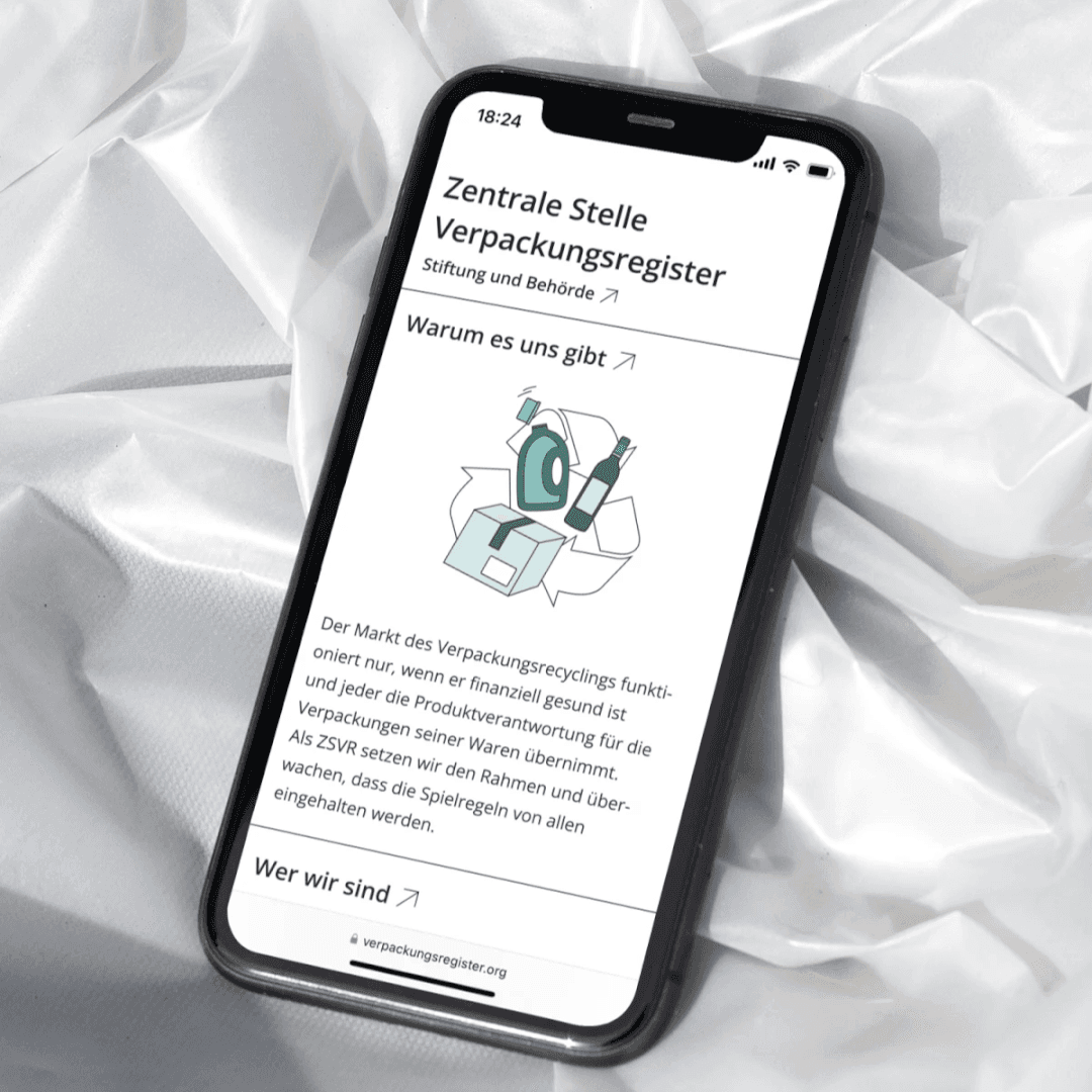 Website Redesign For Zentrale Stelle Verpackungsregister