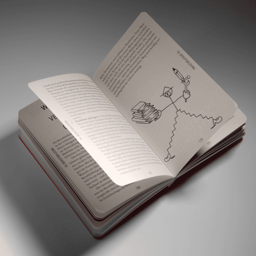 Book design for a Swiss think tank