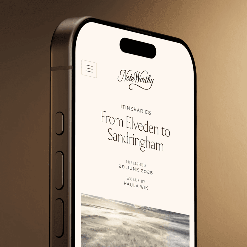 A website for a luxury travel specialist