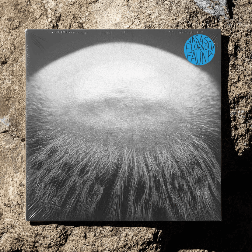 Record sleeve and digital design for Vasas flora och fauna