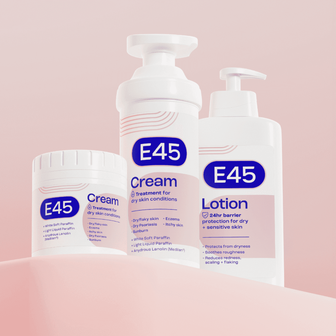 Brand Identity And Packaging Redesign For E45 Skincare