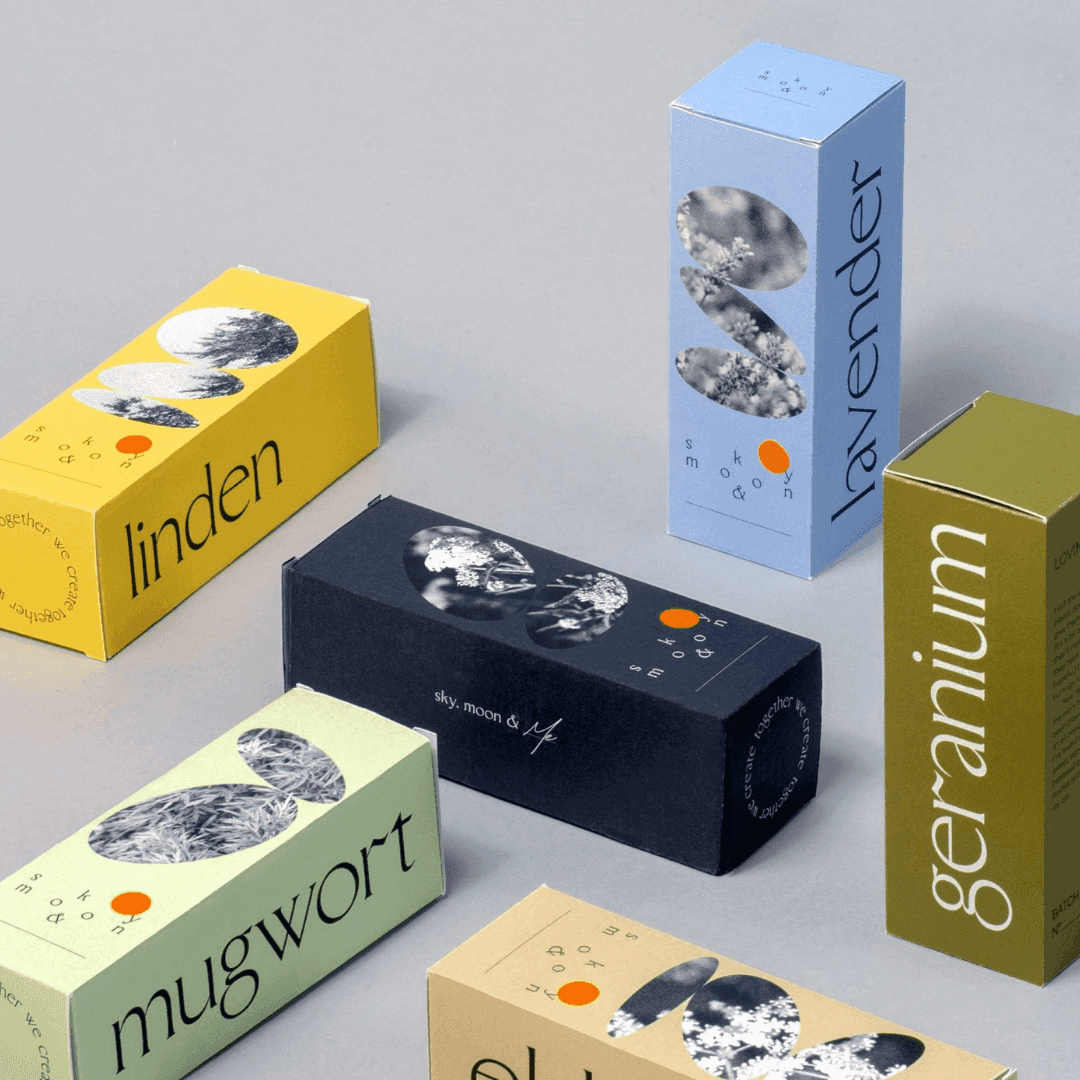 Brand Identity And Packaging For Sky Moon And Me