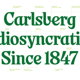 Custom Typeface Design For Carlsberg - thumbnail 1