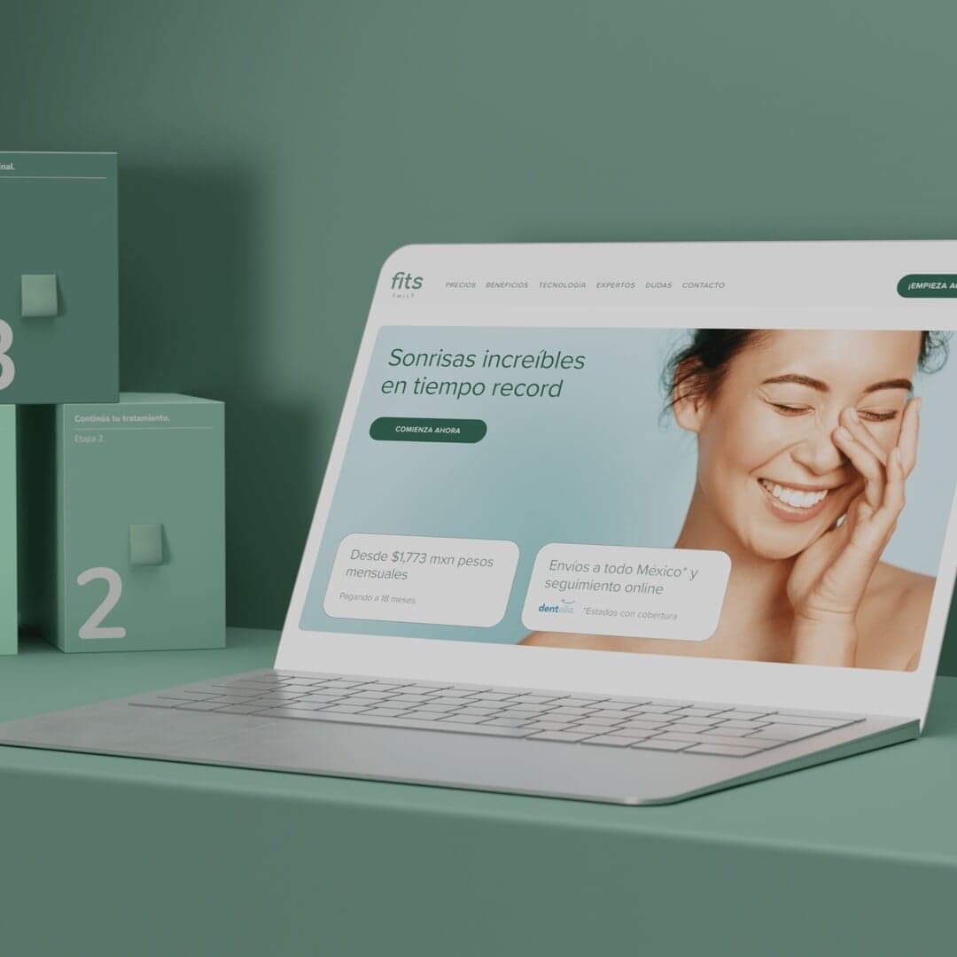 Website And Packaging Design For Fits Smile