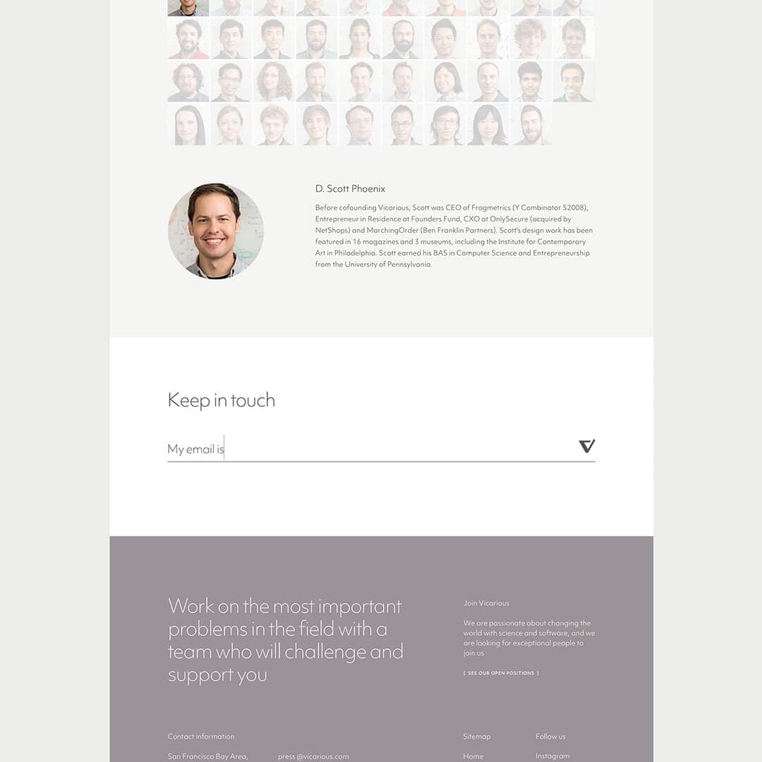 Brand Identity And Website Design For Vicarious