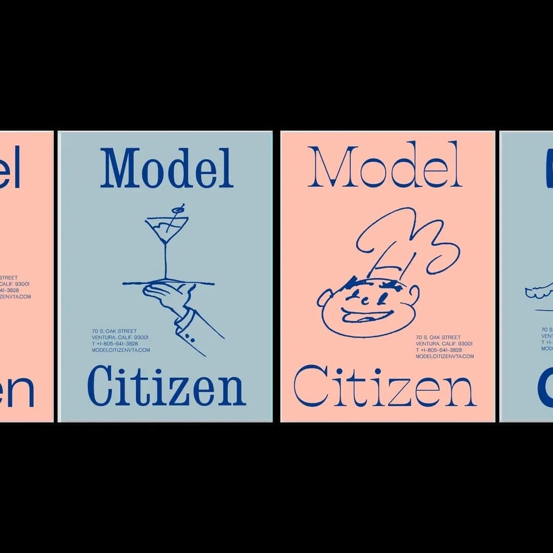 Brand Identity For Model Citizen Restaurant And Bar