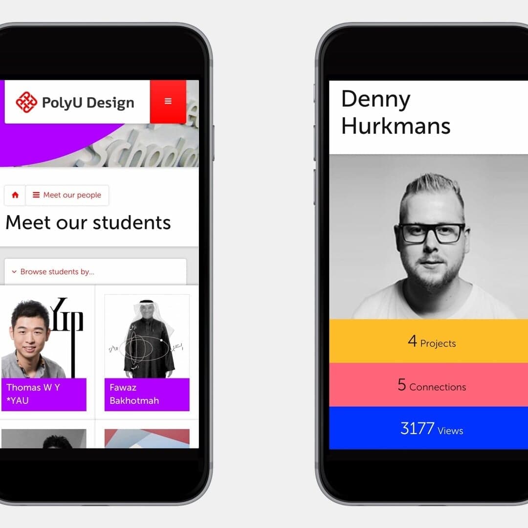 Website Design For Hong Kong Polytechnic University School Of Design
