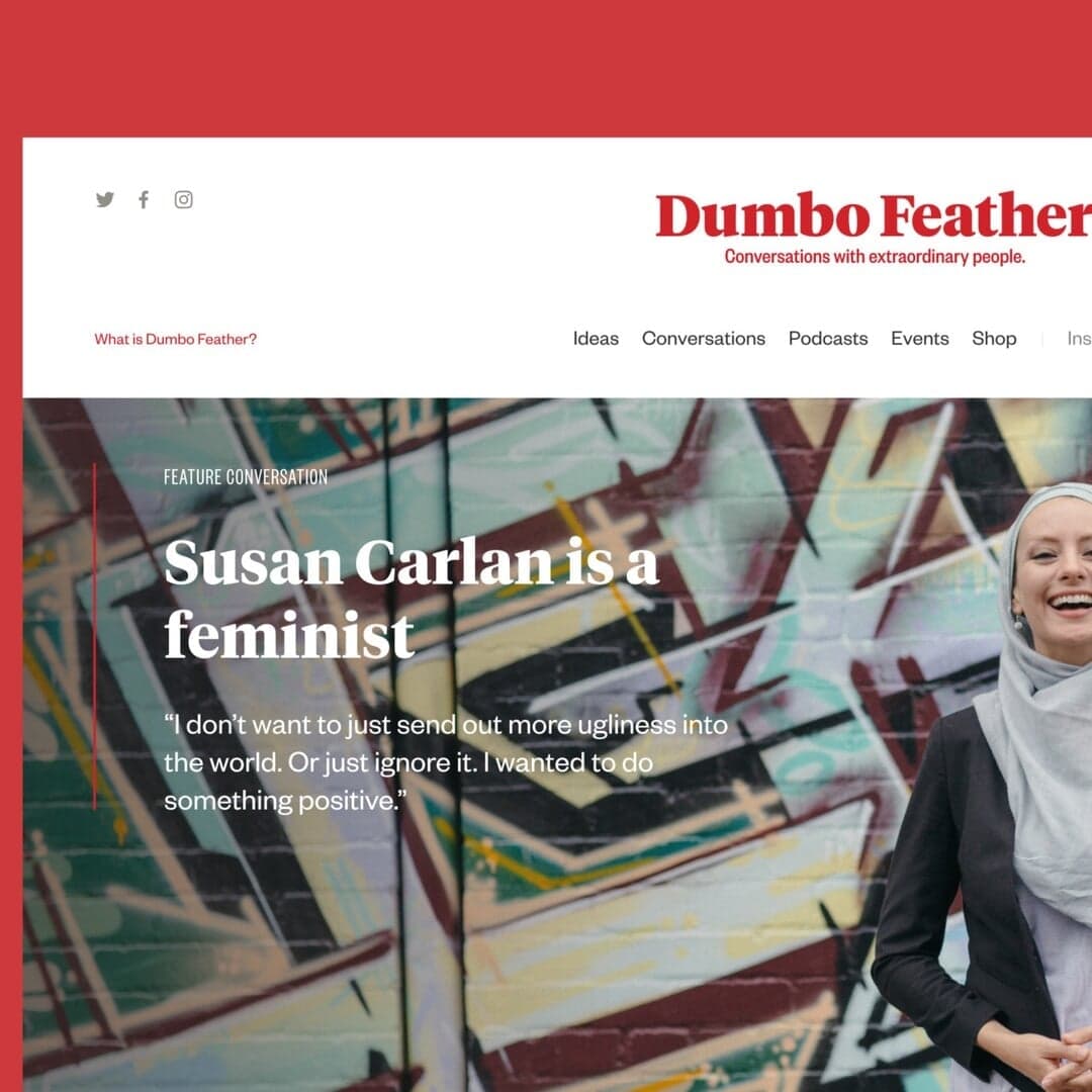 Website Redesign For Dumbo Feather Magazine