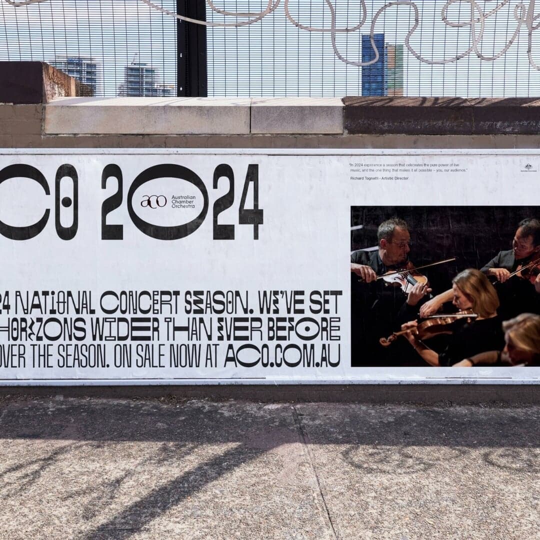 Typographic Identity For Australian Chamber Orchestra 2024 Season