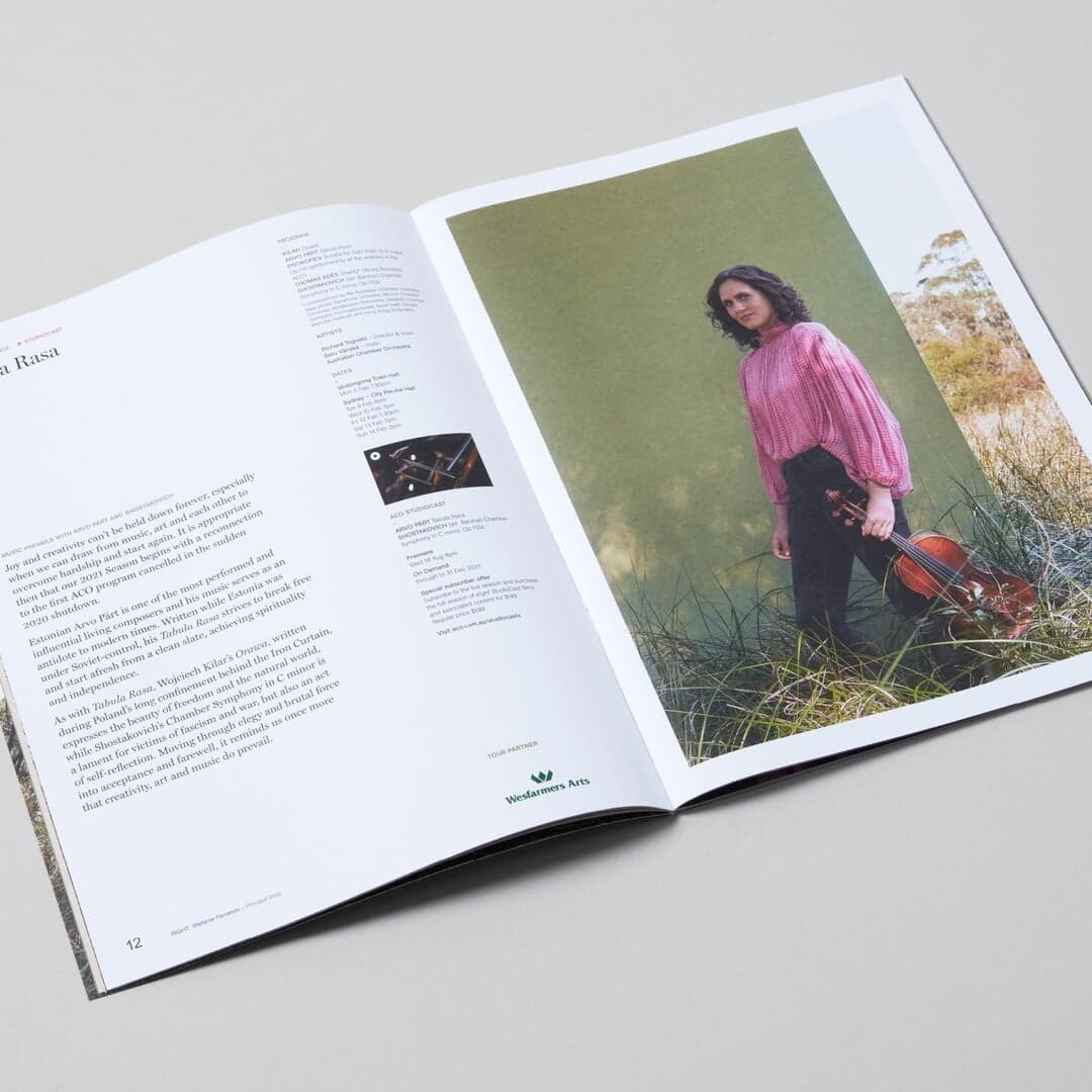 Season Campaign For Australian Chamber Orchestra 2021