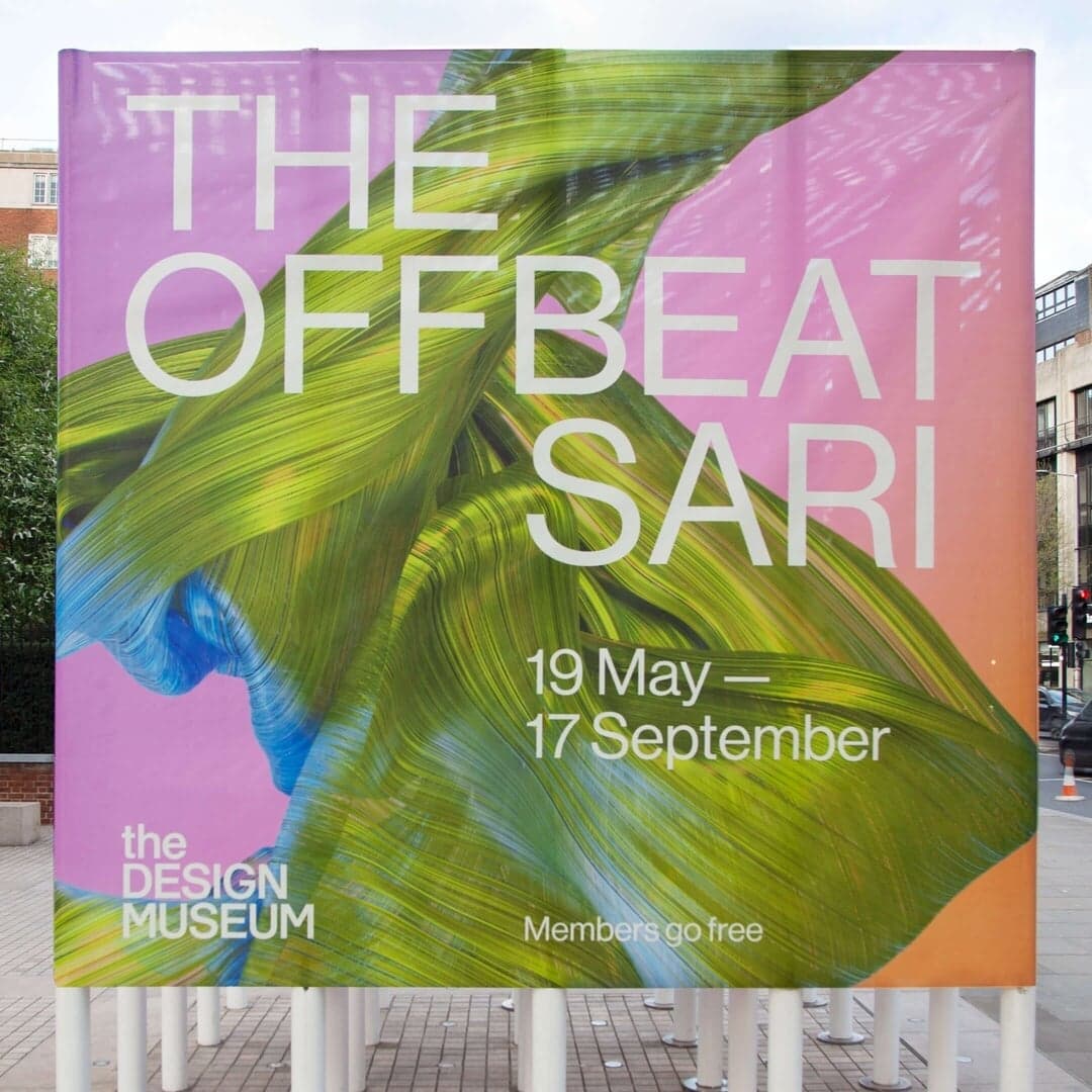 Campaign And Exhibition Identity For The Design Museum’s The Offbeat Sari
