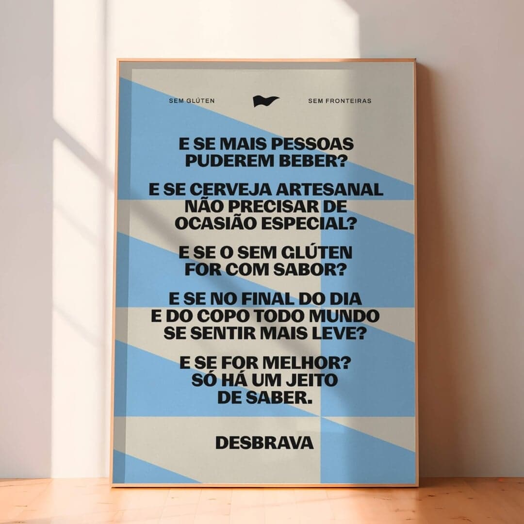 Brand Identity And Packaging For Desbrava Gluten-free Beer