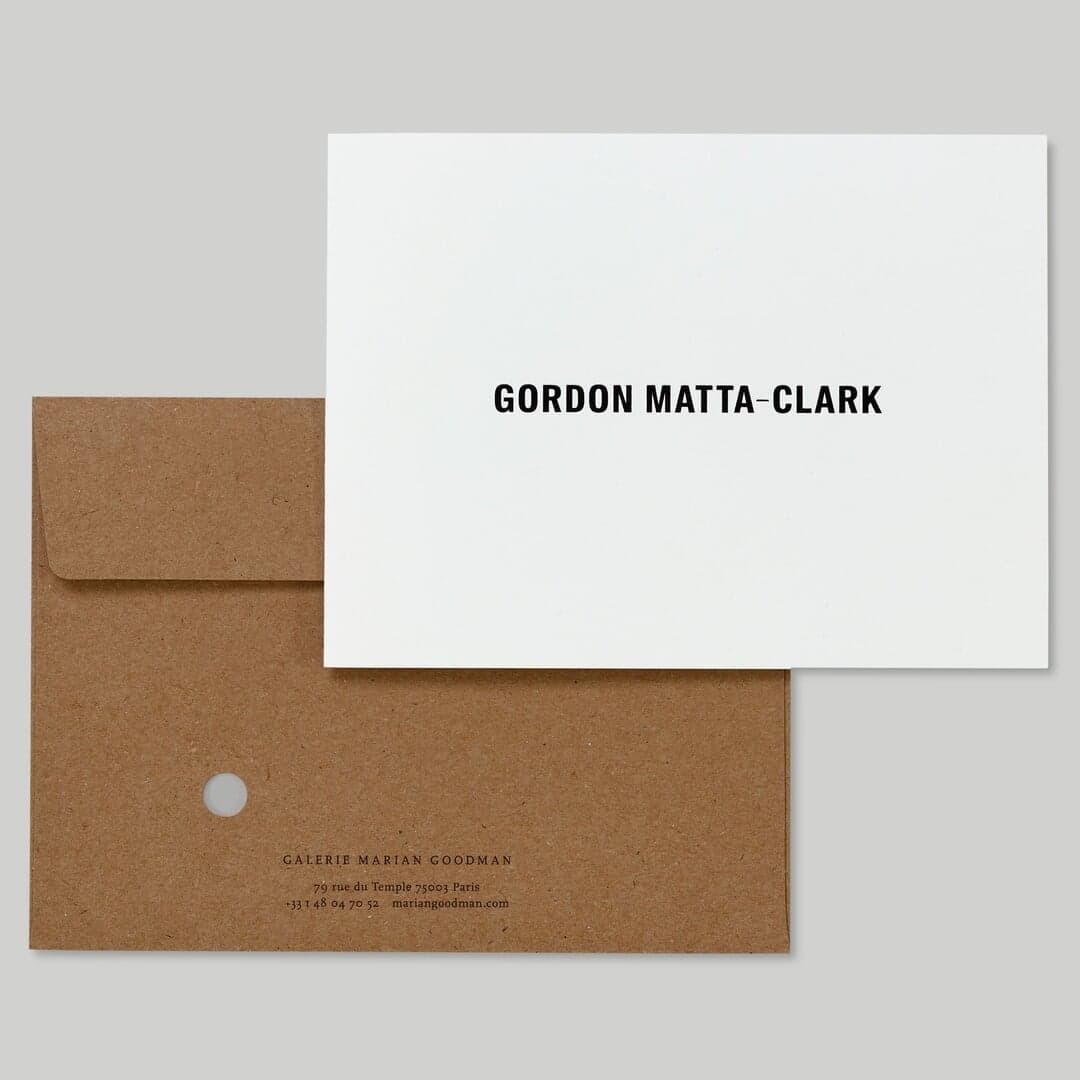 Print And Digital Collateral For Marian Goodman Gallery
