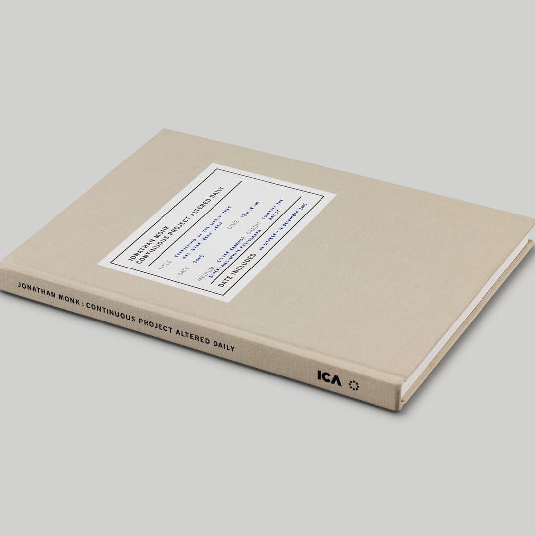 Exhibition Identity And Catalogue Design For Jonathan Monk: Continuous Project Altered Daily