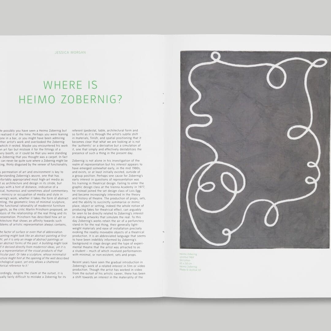 Publication Design For Heimo Zobernig And The Tate Collection