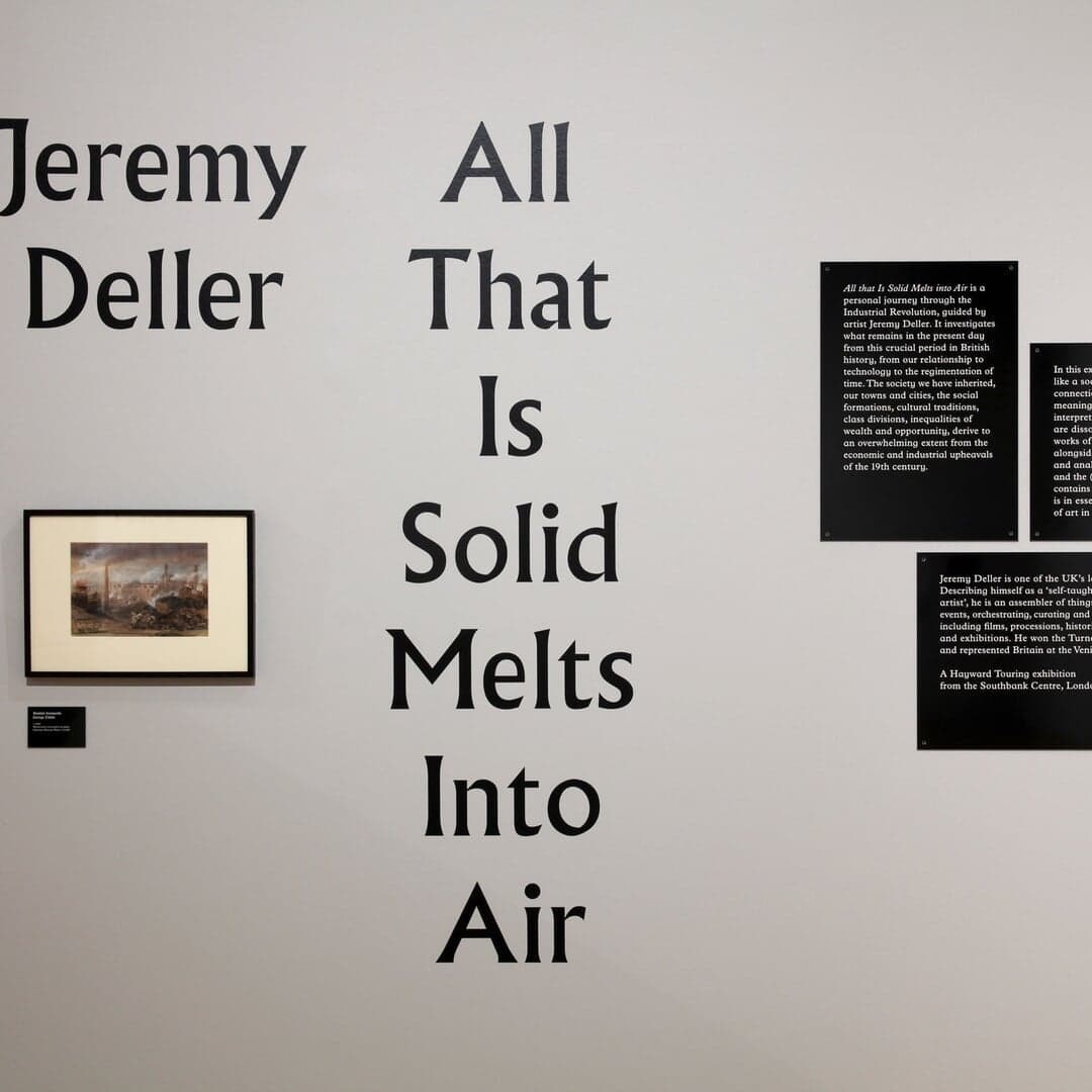 Exhibition Design And Publication For Jeremy Deller’s All That Is Solid Melts Into Air