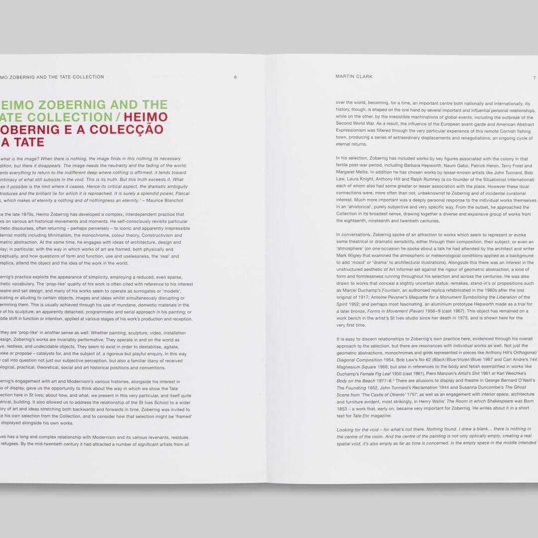 Exhibition Publication Design For Heimo Zobernig