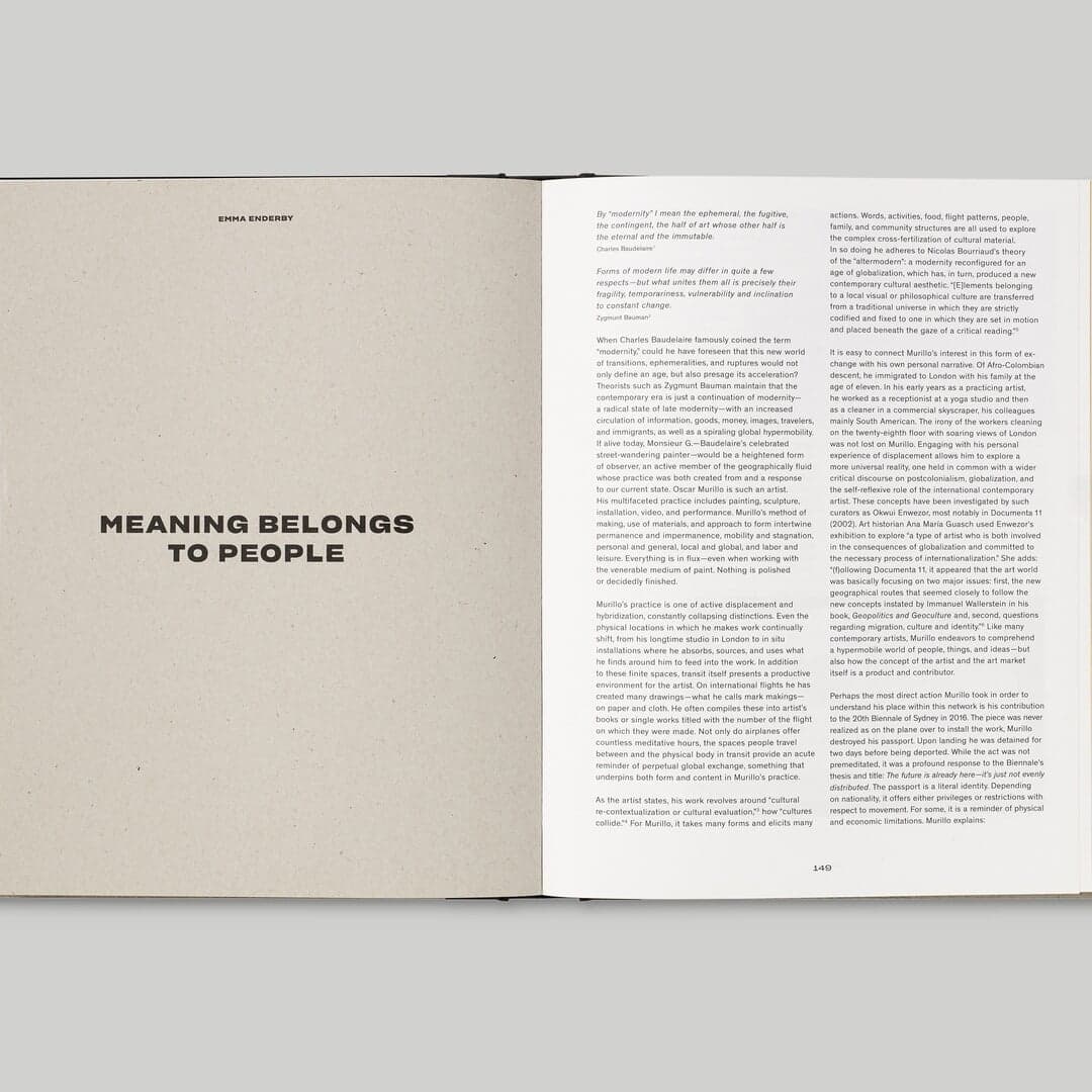 Book Design For Oscar Murillo Monograph