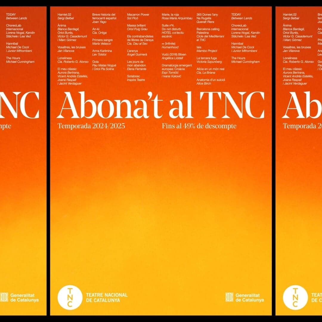 Season Campaign For Teatre Nacional De Catalunya